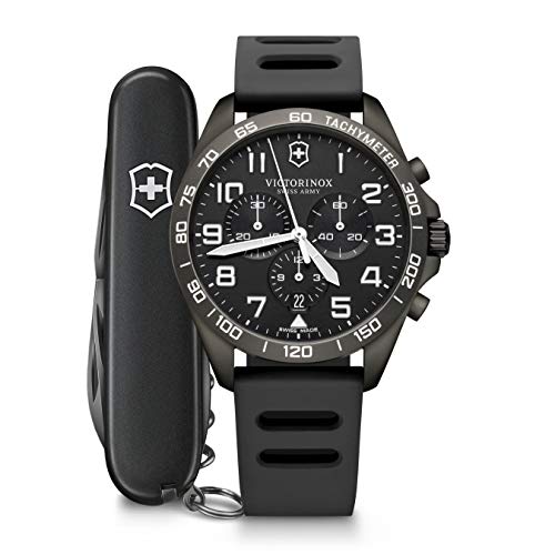Victorinox Reloj Analógico para Hombre de Cuarzo con Correa en Acero Inoxidable 241926.1