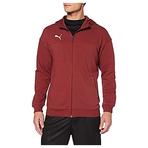 Puma Cup Casuals Hooded Sudadera, Hombre, Rojo (Pomegranate/Whisper White), L