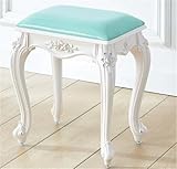 Elegante taburete de maquillaje vintage victoriano, decoración del hogar