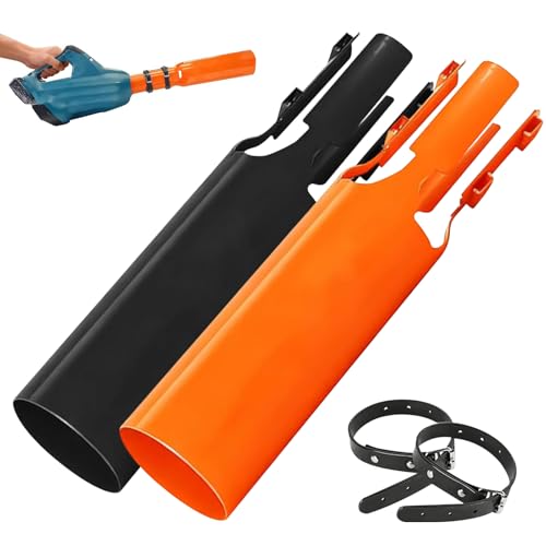 Image of Leaf Blower Air Booster, Air Flow Turbo Booster for Leaf Blower Attachment Designed Based on Venturi Effect, 2nd Gen Airflow Amplifier, Doubling up AmountAir of Your Leaf Blowers (2PCS)