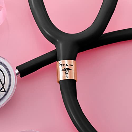 Nurse Accessories For Work - Personalized Stethoscope Name Tag&Stethoscope Case, Wrap Stethoscope Charms Gifts For Rn, Medical Assistant, Doctor #TOP6