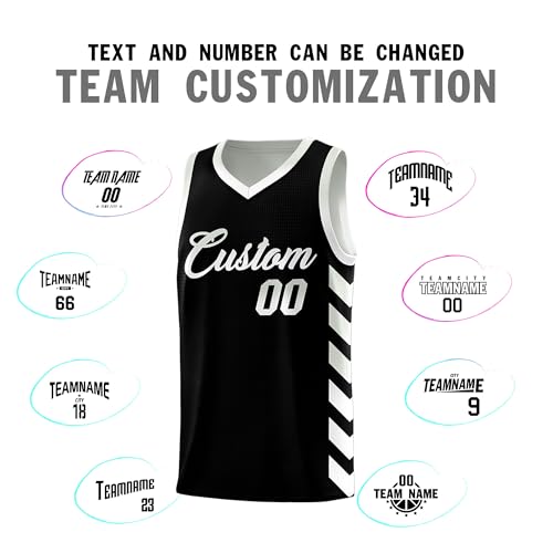 KXK Custom Men’s Reversible Basketball Jersey Design Team Uniform Set Personalized Print Name Number for Adult Kids