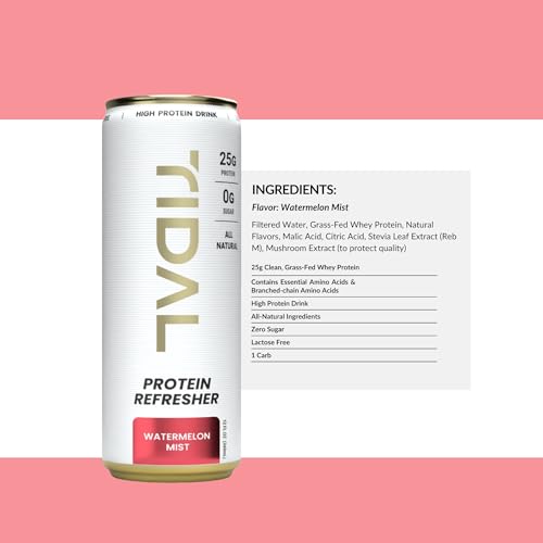 Image of TIDAL PROTEIN REFRESHER | 25g grass-fed whey protein in a clear, sugar-free protein water with BCAAs, electrolytes, and no chalky aftertaste