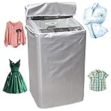Gidenfly Housses de Lave-Linge étanches,Housse de Protection pour Lave-Linge et sèche-Linge - Convient à la Plupart des laveuses/sécheuses à Chargement par Le Dessus ou à Chargement Frontal