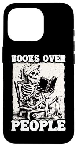 Books Over People �X�P���g�� �ԕ� �Ǐ��{ ���l �X�}�z�P�[�X iPhone 16 Pro �p