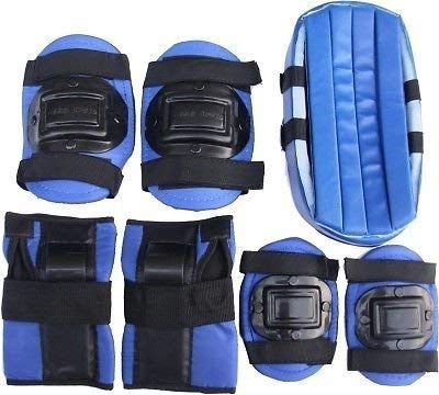 Protective Set Suitable for Age Group Upto 15 Years Old for Skating & Cycling (Blue, Medium)