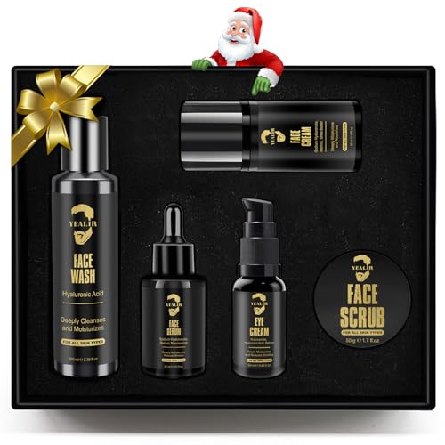 YEALIR Gifts for Men, Mens Anti-Aging Skin Care Kit -