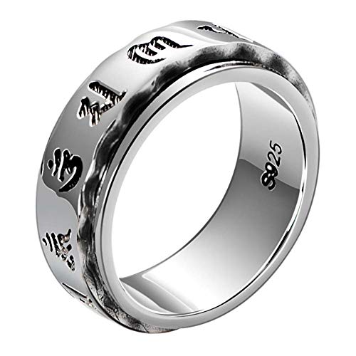 Bague en argent sterling 0.925 MIYUAN pour homme au raffinement intemporel