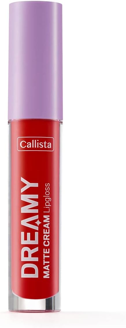 Callista Dreamy Matte Cream Mat Görünümlü Lipgloss 204 Hot Girl Check, Kırmızı