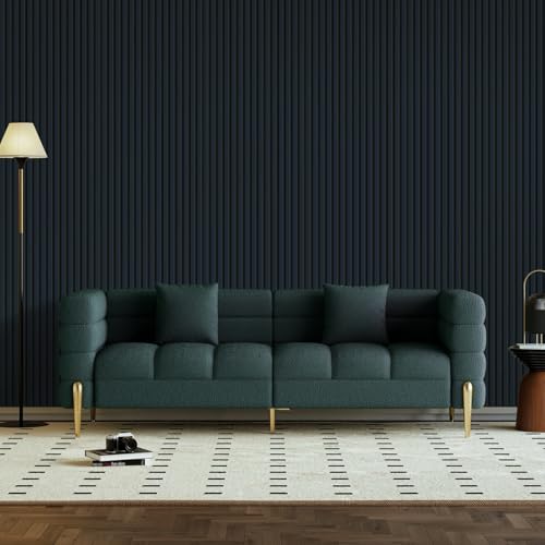 Jobu | Acoustic Veneer Slatted Panels for Wall Decor | 240cm (L) x 60cm (W) x 2.1cm (D) (Blue Maize, Single)