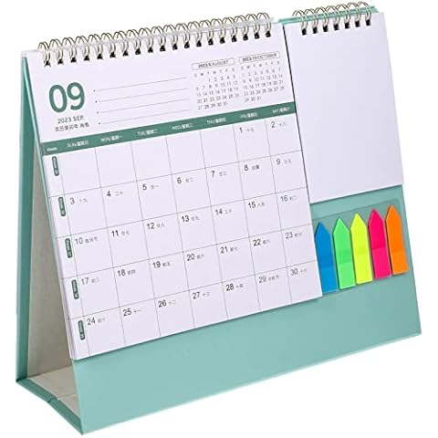 Operitacx Desk Calendar 2022-2023 Small Desk Calendar from Nov.2022 to .2023 Standing Flip Desk Calendar with for Home Kitchen Office School Cover