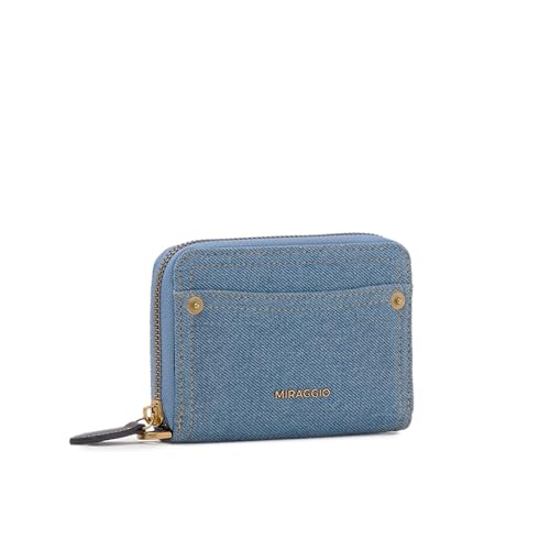 Image of Miraggio Dew Denim Wallet for Women with Wristlet | Gift for Woman