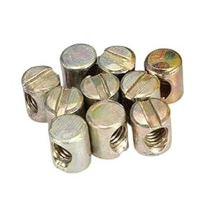 Pxamortel Möbel-Zylindermutter M6 10 Stück