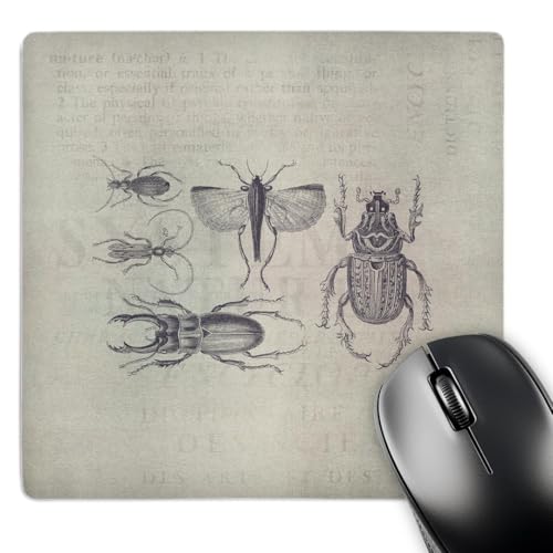 Tapis de souris vintage insectes anti-fatigue poignet