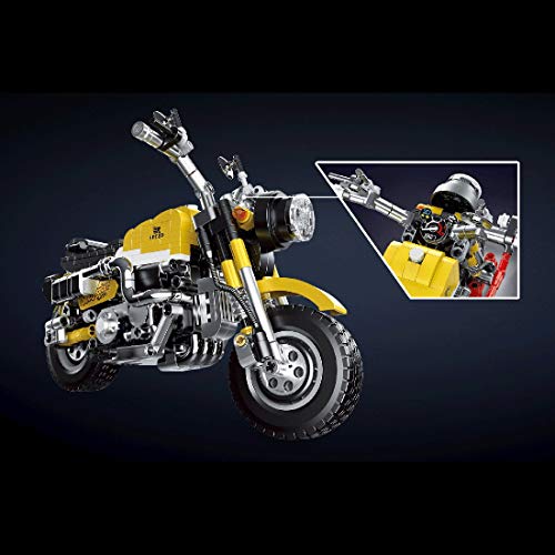 TRCS Technik Bausteine Motorrad Modell, Supermotorrad Konstruktionsspielzeug 558 Teile Klemmbausteine Kompatibel mit… – Bild 5