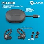 JLab Go Sport+ Wireless Workout Earbuds Featuring C3 Clear Calling, Secure Earhook Sport Design, 35+ Hour Bluetooth Playtime, and 3 EQ Sound Settings (Graphite) - Image 4