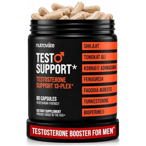 Testosterone Booster for Men with Tongkat Ali, Shilajit, KSM-66 Ashwagandha