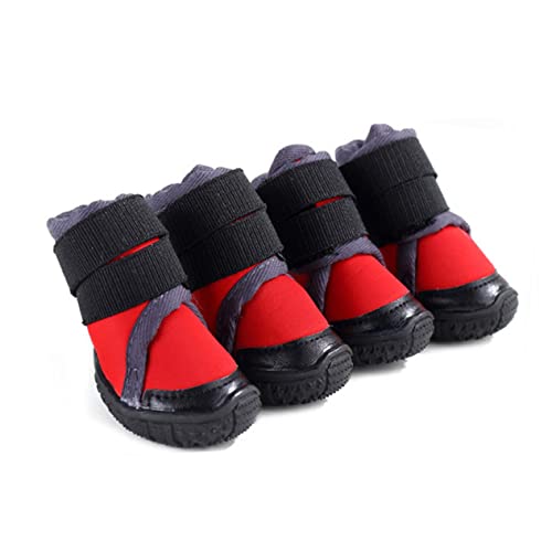 FONDOTIN Zapatos para Perros De Montaña Al Aire Libre Calzado Antideslizante y Cálido para Mascotas En Color Talla 80 Suministros De Invierno para Perros