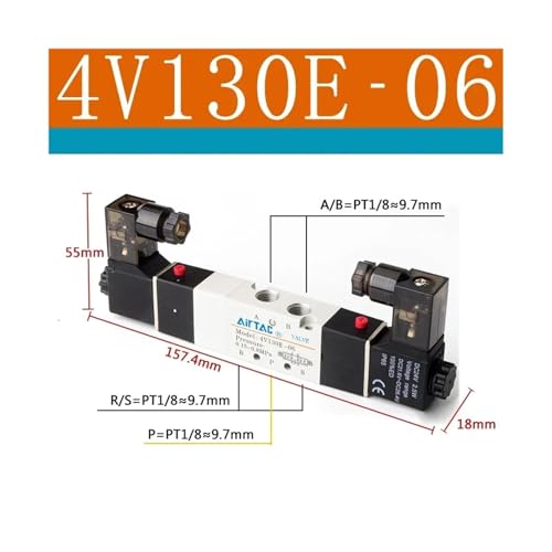 Électrovanne pneumatique 4V130P-06 AC24V à commande directionnelle - 3