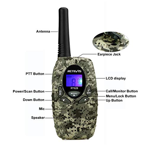 Retevis RT628 Walkie Talkie per Bambini, a Lungo