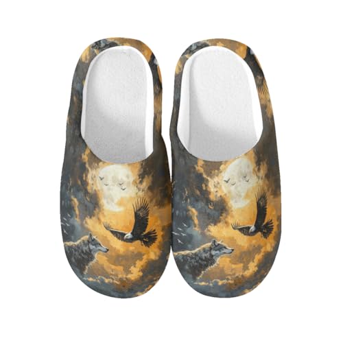 Pantoufles en coton chaud de qualité supérieure AdlerWolf, chaussons d'intérieur pour hôtel