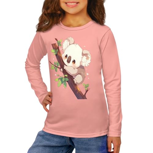 Image of Kids Long Sleeve Shirts for Girls 3-16 Year Old Cute Clothes for Teen Girls Casual Workout Tops