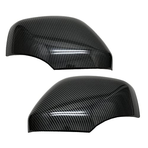 エルグランド E52 対応 カーボン 調 ドア ミラー カバー ガーニッシュ カスタム サイドミラー ドアミラー パーツ