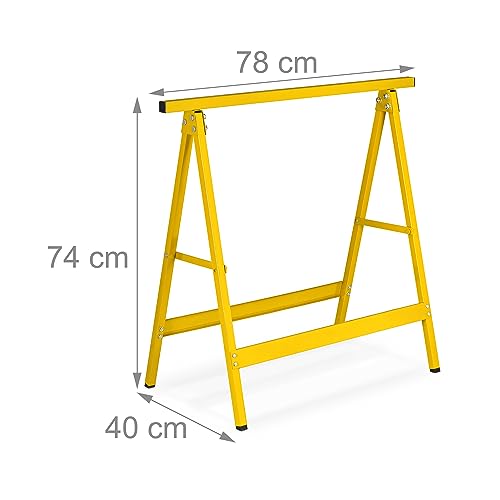 Tréteaux de chantier 100 kg avec piétement stable en acier - 5
