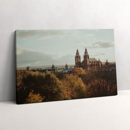 Tableau photo sur toile 60x40cm Glasgow pour salon moderne