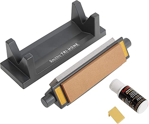 Smith's - Tri6 Tri-6 Arkansas Tri-Hone Sharpening Stones System Gray #TOP4