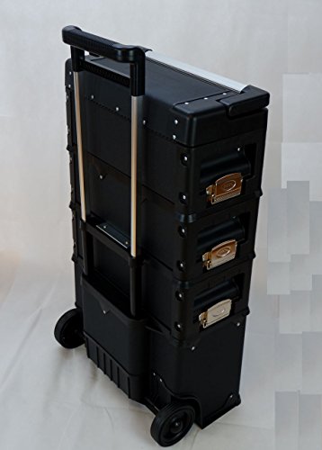 ASS Metall Werkzeugtrolley Werkstattwagen XXL Type: C1-B BLACK EDITION schwarz mit Schubladenverriegelung und Schloss – Bild 6