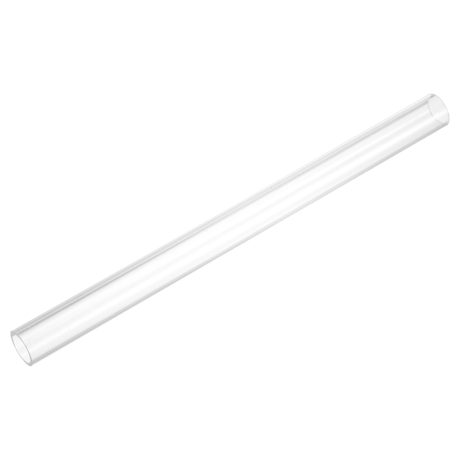 uxcell Rigid Round Clear Tubing 9mm(3/8") ID x 11mm(7/16") OD x 0.5Ft(150mm) Length Plastic Tube