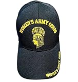 United States Military Women's Army Corps WAC Black Adjustable Baseball Cap