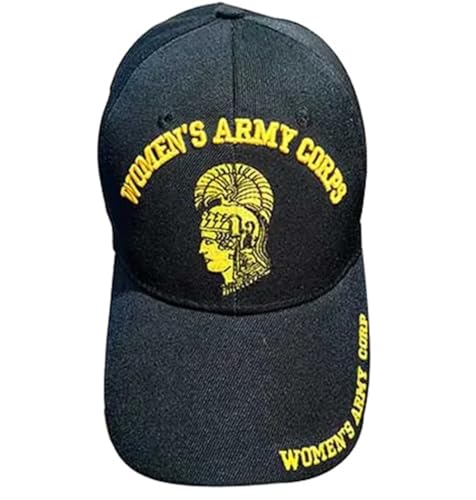 United States Military Women's Army Corps WAC Black Adjustable Baseball Cap