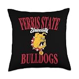 Ferris State University Bulldogs | NCAA Merch | NAFPFER05 Throw Pillow