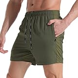 VPOS Gym Shorts for Men 5 Inch - Lightweight Mens Athletic Shorts Quick Dry Workout Running Shorts w