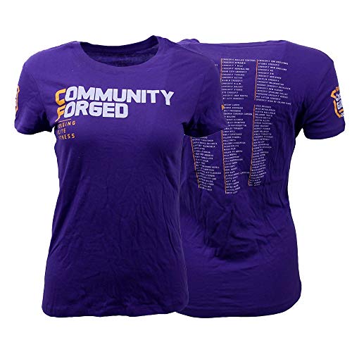 Reebok 2013 Crossfit Games Women's Purple Community Forged Concert Tri-Blend Perfect T-Shirt M89534, Purple, XL