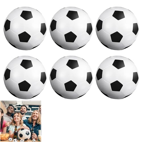 Minifußball, Stressball Fussball, Hand Fussball, Fußball Mini, Fussball Mini, Mini Fussball, Fußball Klein, Fussball Klein, Für Fußball Party, Mitbringsel, 6stücke