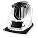 Stone4Slide Tabla Antideslizante Thermomix de Cristal acrílico Negro para Robot de Cocina