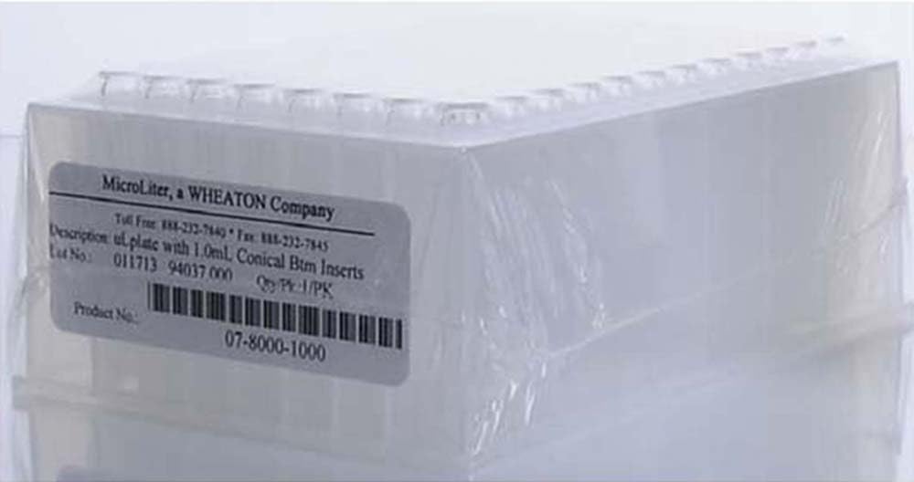 Plates Kit de commodité 250 µL transparent de haute précision chimique