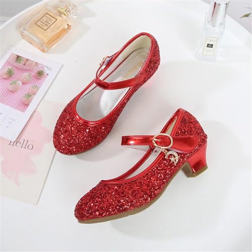 TN TANGNEST Girls Dress Shoes Low Heel Wedding Party Mary Jane Shoes Sparkly Princess Shoes4