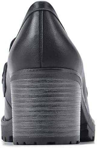 WHITE MOUNTAIN Shoes Women's Booster Loafer, Black/Smooth/Ant.Brass, 7 M | Image 3