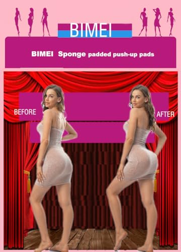 Image of BIMEI 2PS Sponge Hip Pads padded Women Butt Hip Up Padded Enhancer Thigh Pads Butt Lifter Crossdressing Padded Underwear