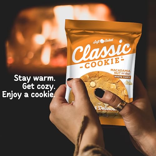 Image of Classic Cookie, Soft Baked Cookie, Macadamia Nut Cookie 3oz, 8 Count Pack