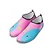 XYL HOME Rivière Chaussures Pied Autocollants Chaussures de Plage pour Enfants Chaussures de plongée en apnée Yoga Chaussures antidérapantes extérieure Peau Nue Pieds Nus, Baleine Rose, 24-25