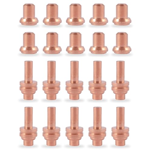Image of 020381 Nozzle Tips & 020382 Electrode, 20Pcs Kit, Fit MAX20 Plasma Cutter Consumables
