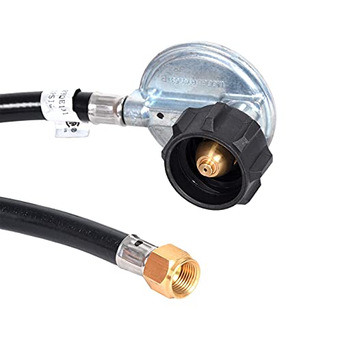 GasSaf 12 FT Propane Regulator Hose Low Pressure Propane Regulator Fits Most LP Gas Grill, Dual Fuel Generator, Gas Stove and More，3/8 Female Flare Nut by GasSaf - Image 5