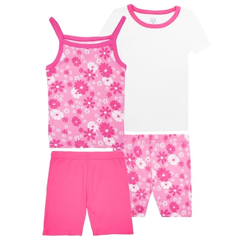 Fruit of the Loom Girls' Energize Snug Fit 4-Piece Pajama Sleep Set