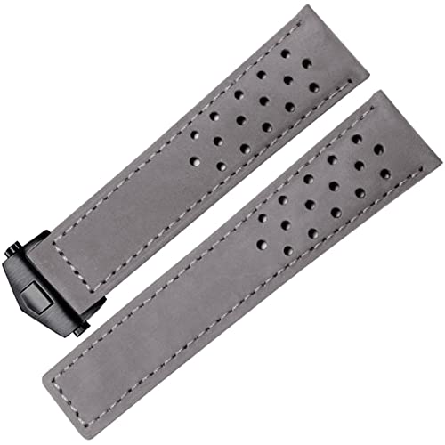 Bracelet de montre en cuir véritable VELORE 20mm 22mm style TAG Heuer