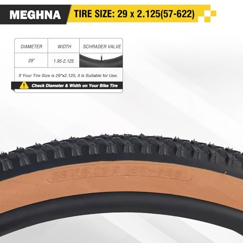 MEGHNA Mountain Bike Tire 20/24/26/27.5/29 x 2.125 inch